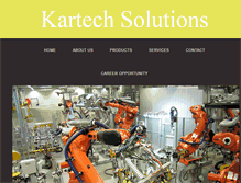 Tablet Screenshot of kartechsolution.com